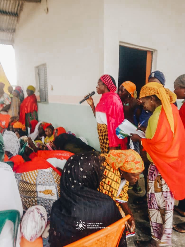 Women farmers in attendance at the training held at the Pampaida Farmers' Hub in Kaduna state