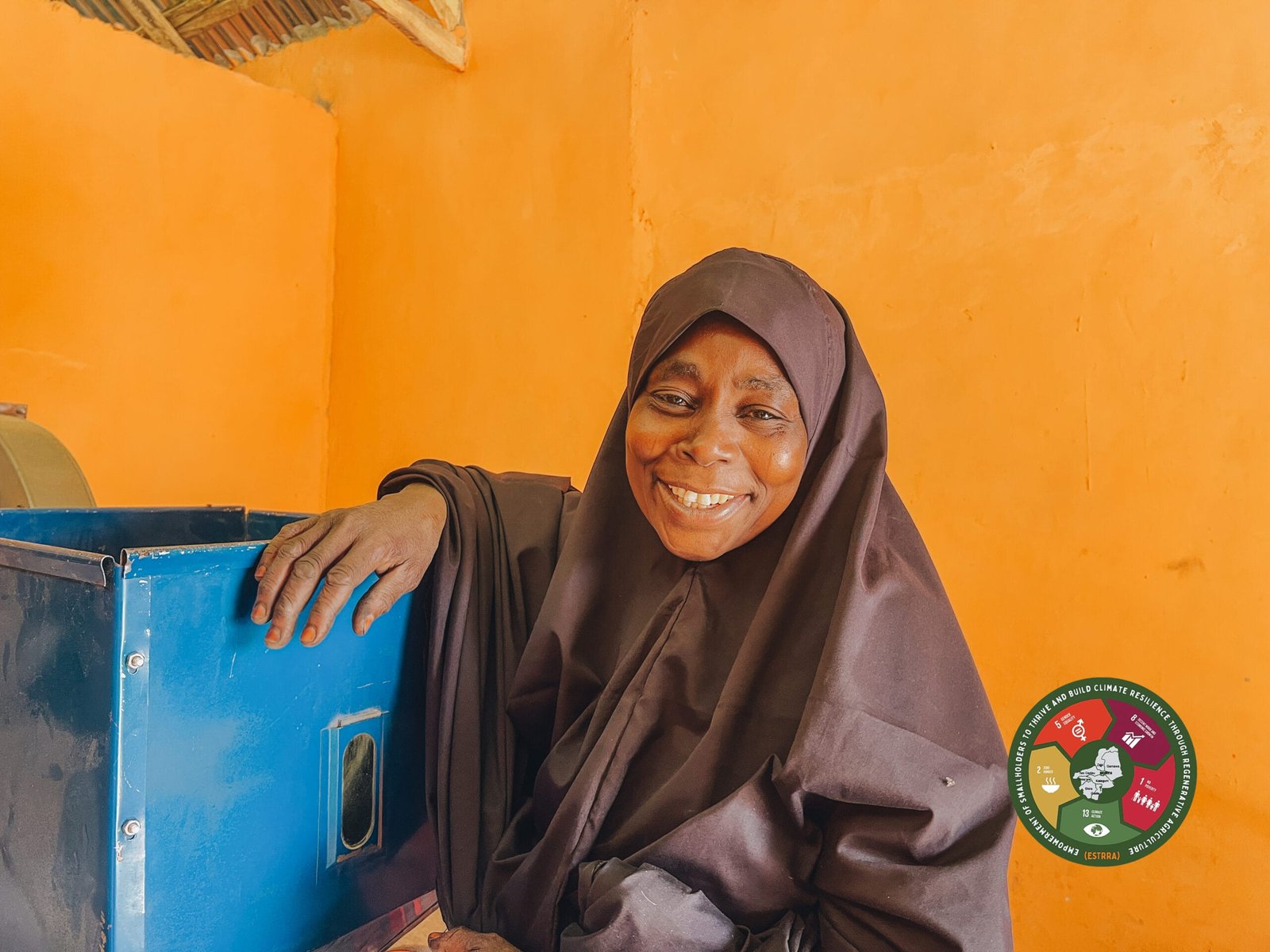 Close-up photo of Altine Lamara smiling with the milling complex